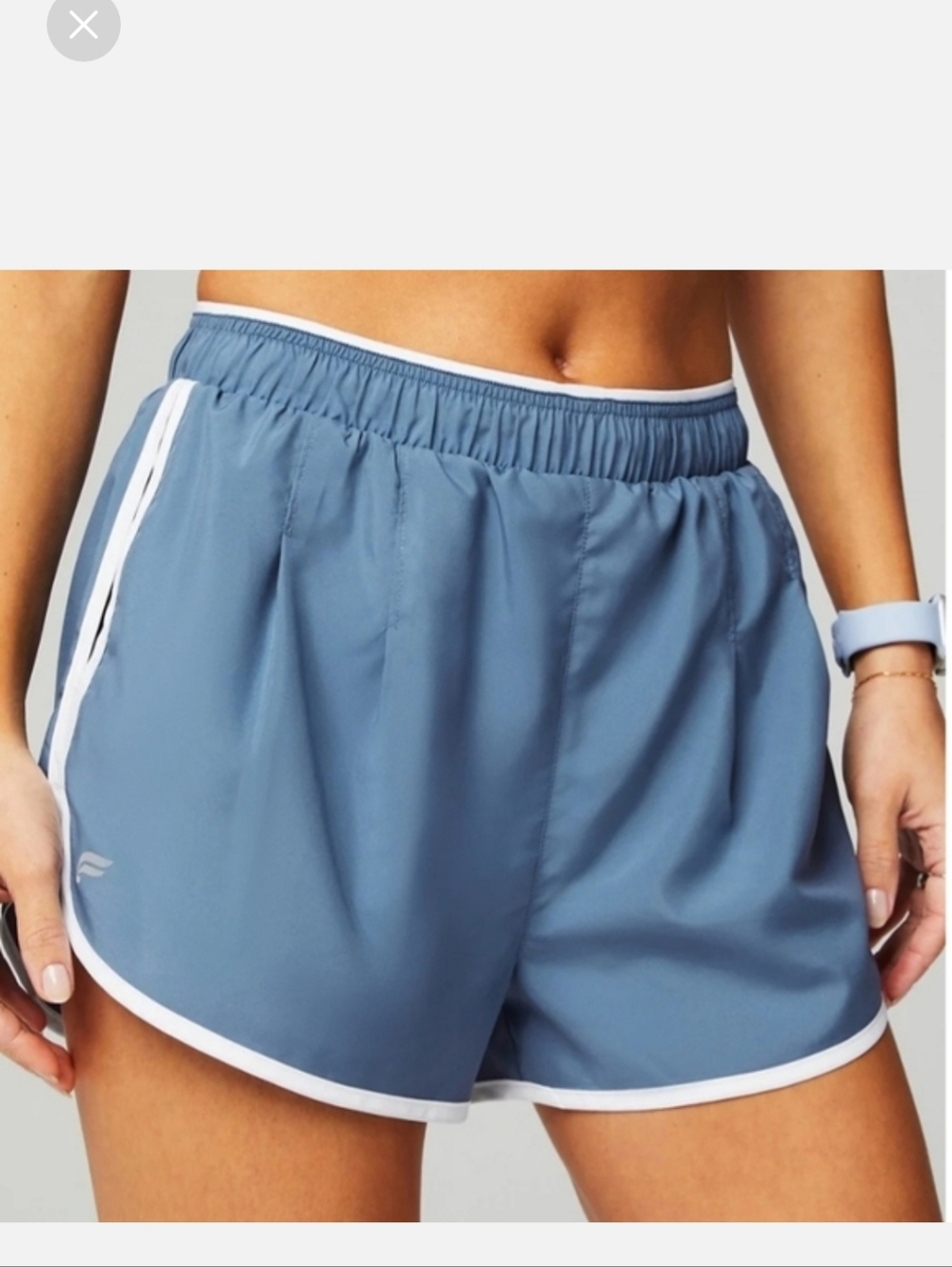 Fabletics Blue Heritage Dolphin Short SzL NWT Elemental Blue